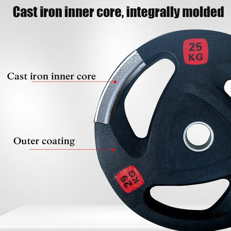 Rubber Coated Barbell Plates (2.5-25kg)