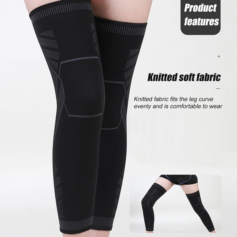 Long Leg Knee Brace Compression Sleeves