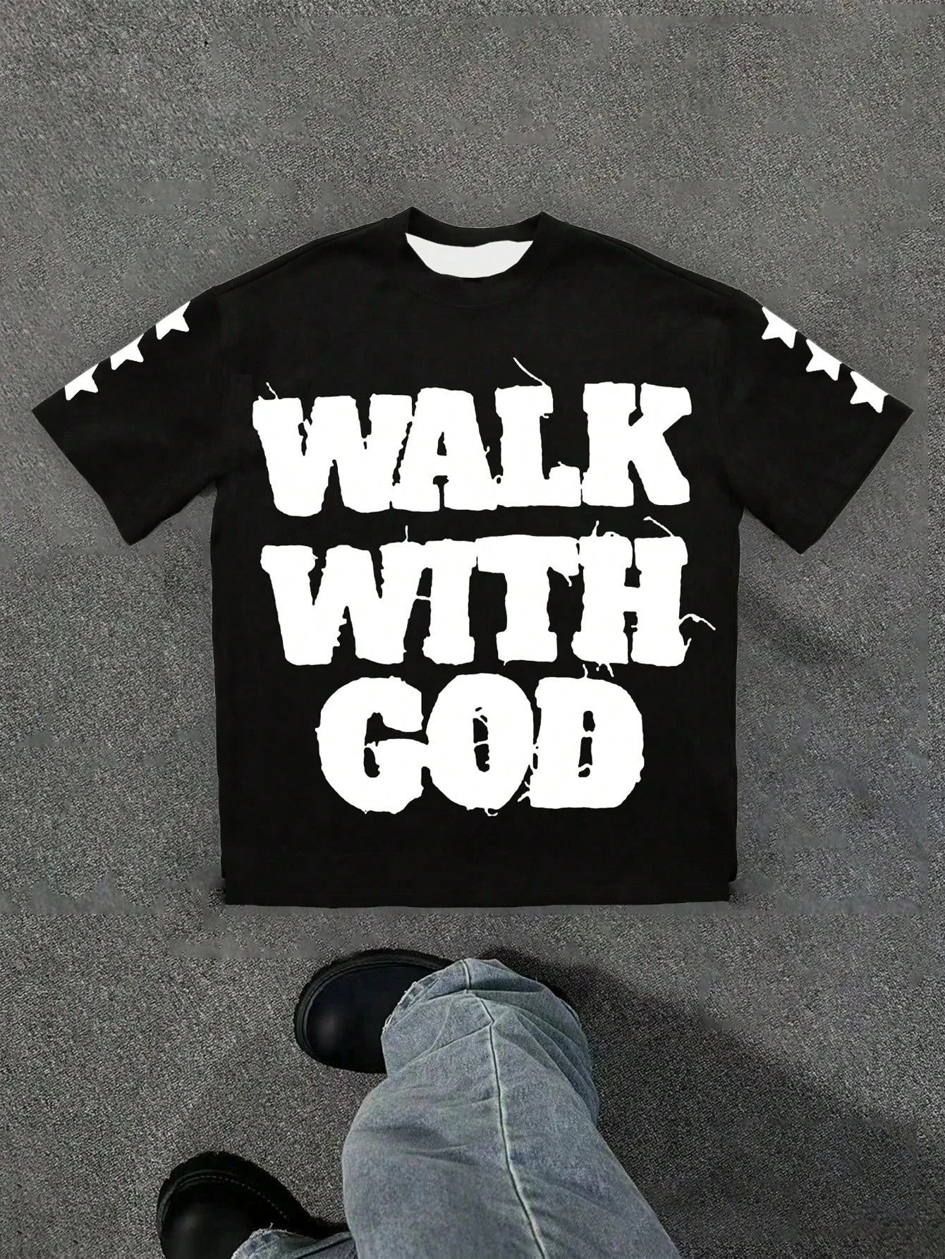 Y2K 'Walk With God' Graphic Tee