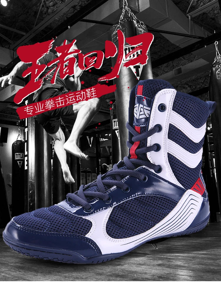Breathable Professional Boxing/Wrestling Shoes #2