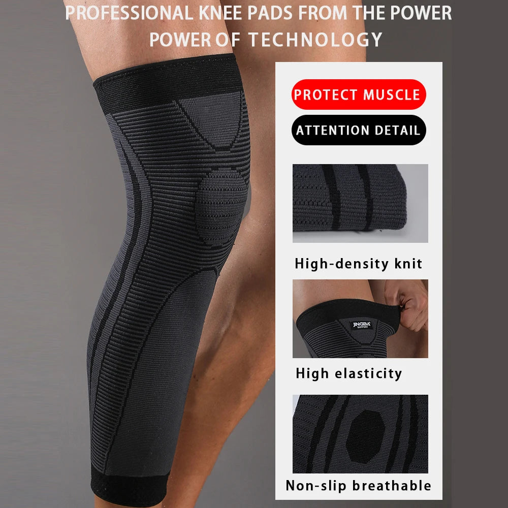Long Leg Compression Sleeves + Knee Support