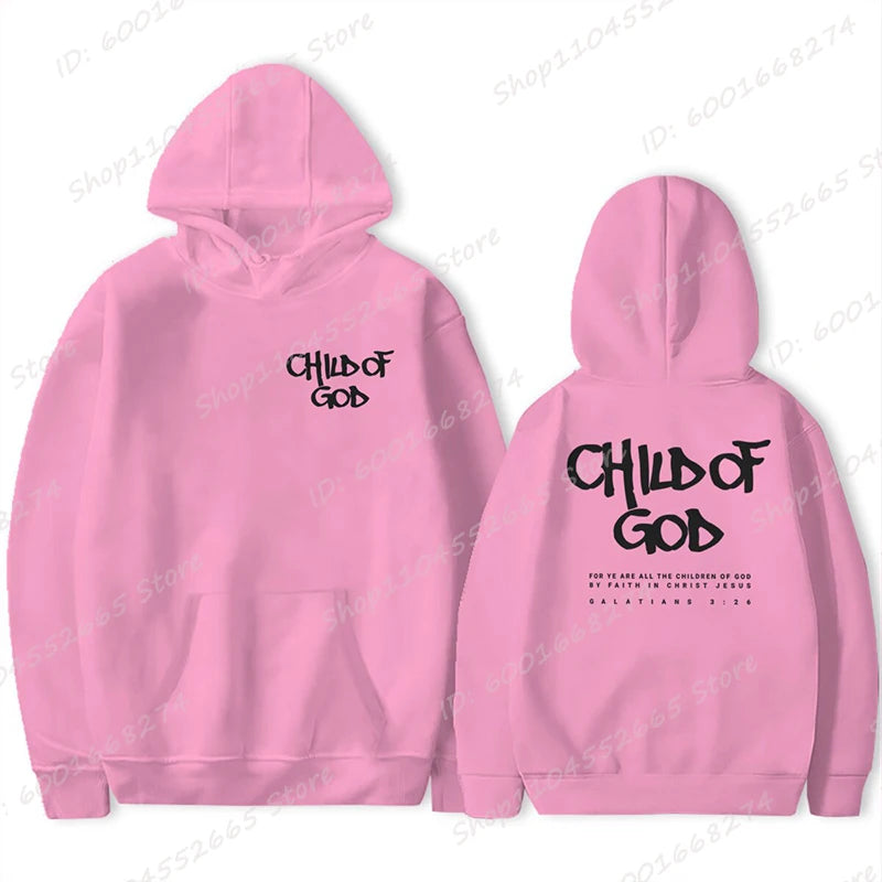 'Child Of God' Print Pullover Hoodie (Christian Apparel)