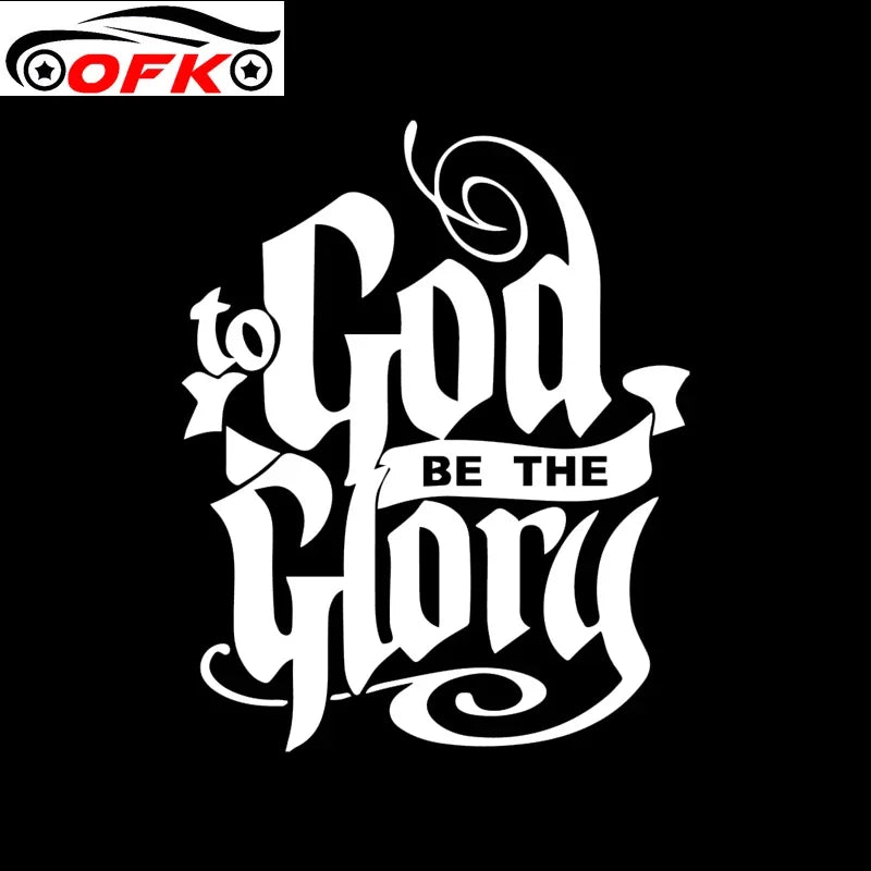 "To God Be The Glory" Vinyl Decal Car Sticker