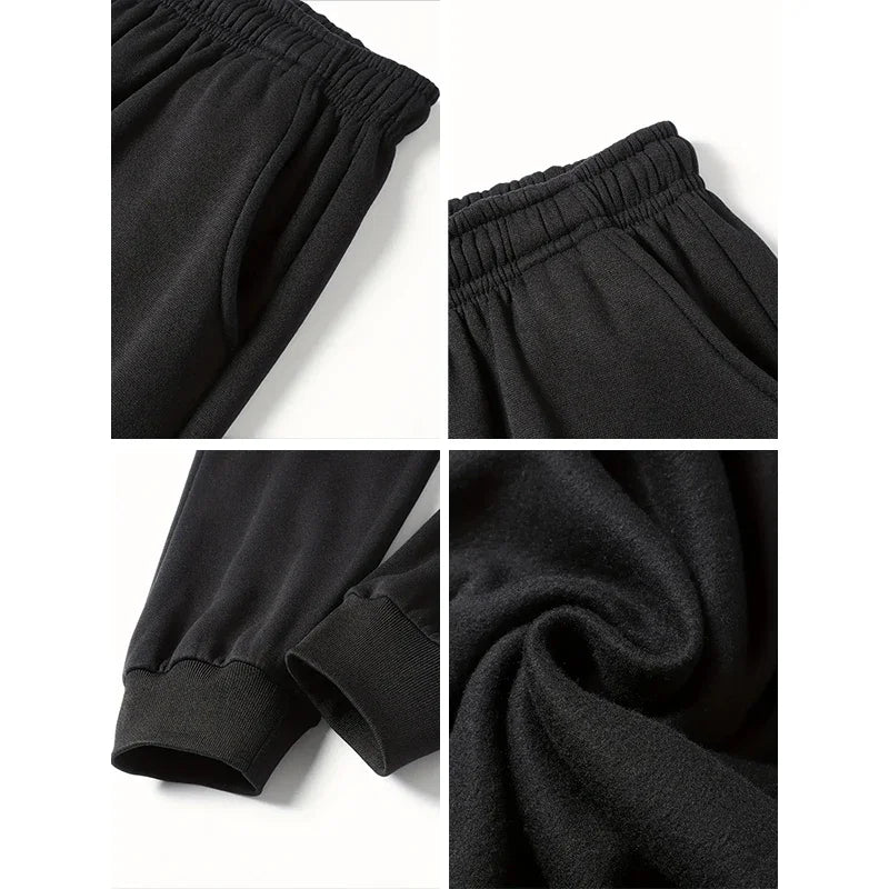 'Believe' Cross-Printed Casual Sweatpants