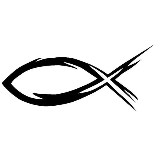 Jesus Fish Vinyl Decal Car Sticker