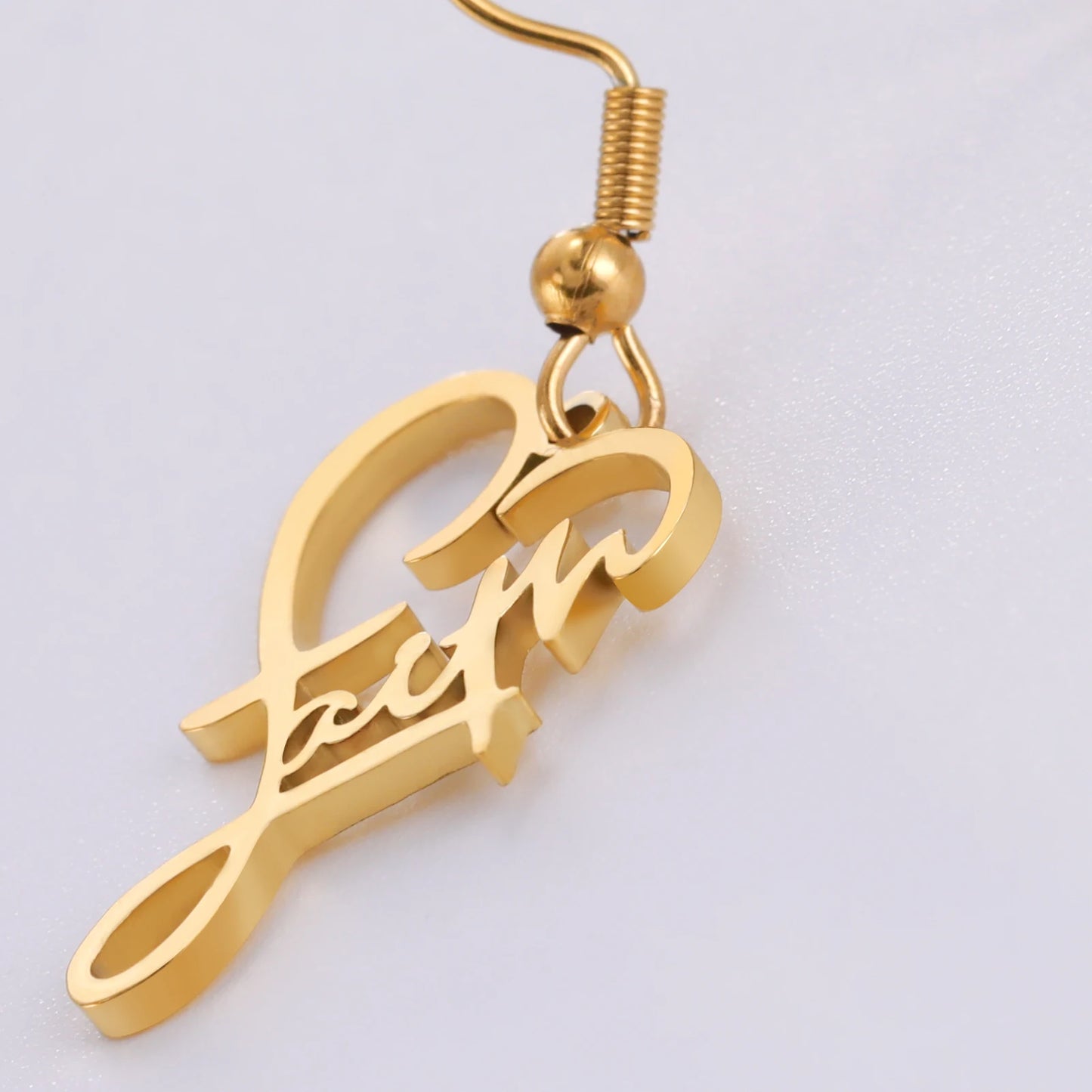 Faith Heart Earrings