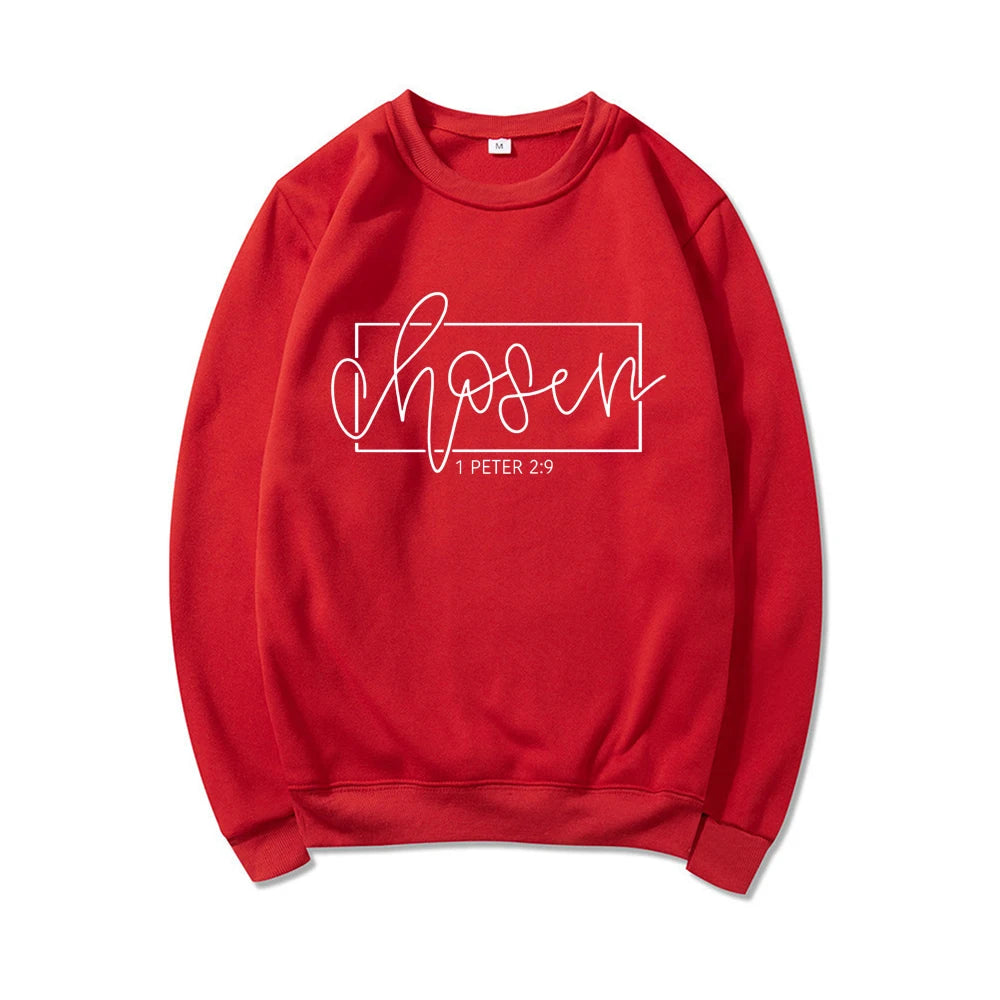 'Chosen' 1 Peter 2:9 Sweatshirt (Christian Apparel)