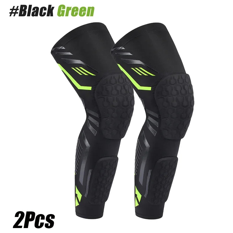 Long Leg Compression Sleeve + Anti-Collision Knee & Calf Pads