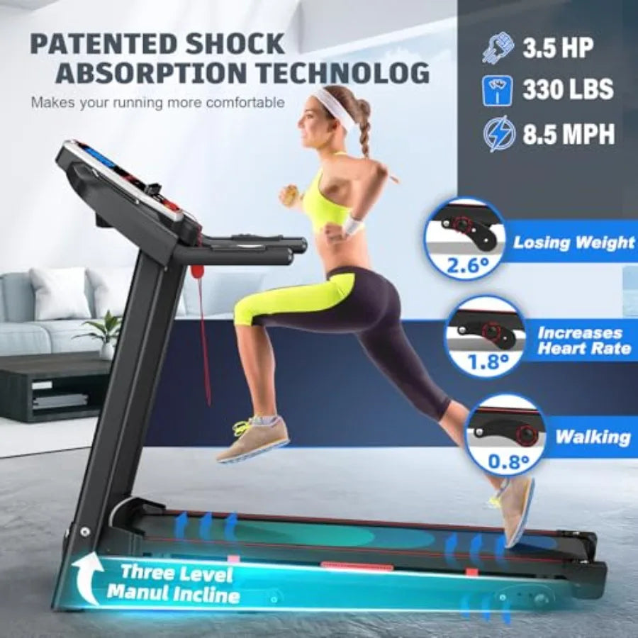 Shock Absorbant Incline Treadmill