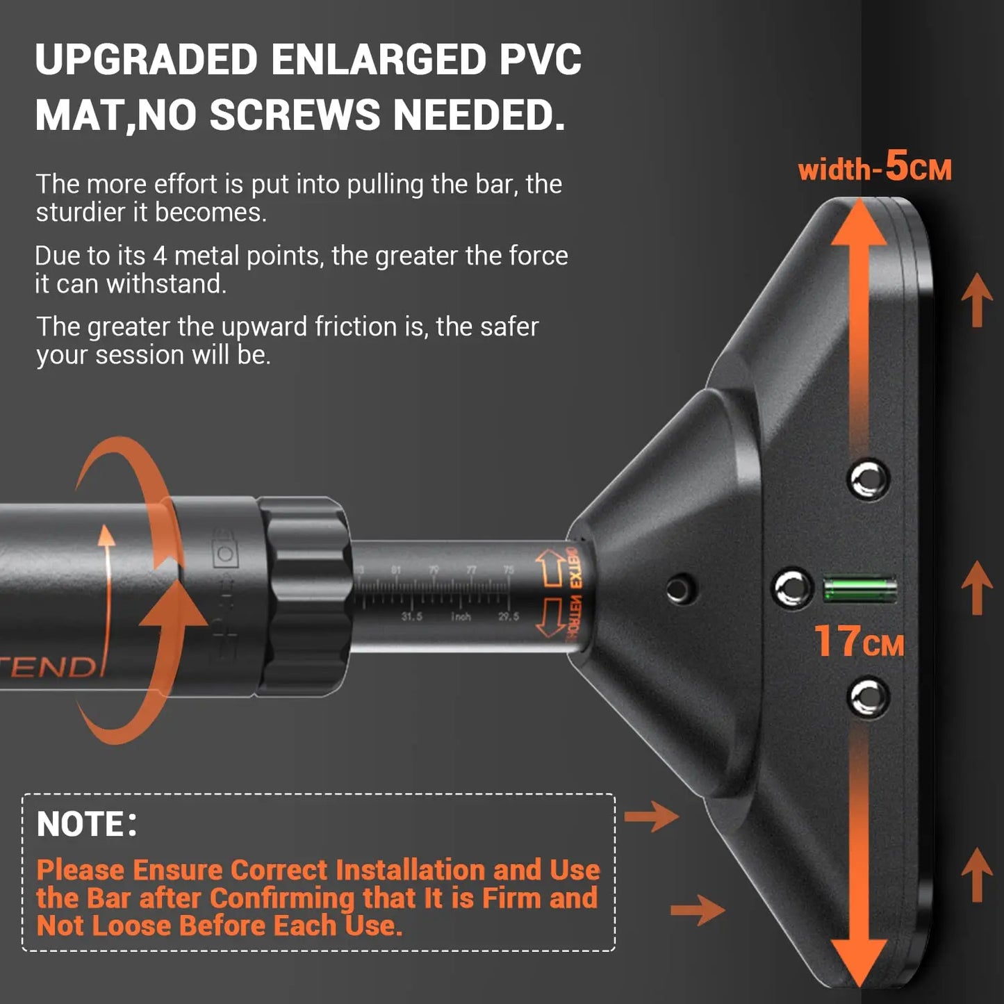 Adjustable Indoor Pull Up Bar