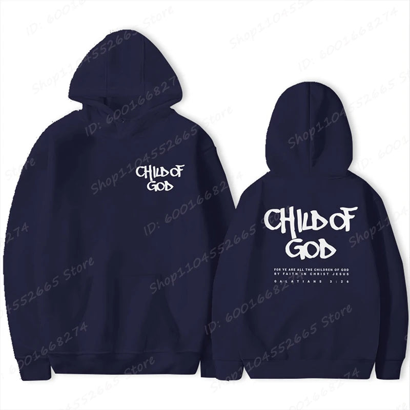 'Child Of God' Print Pullover Hoodie (Christian Apparel)