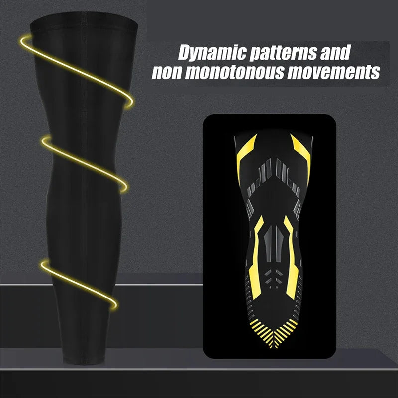 Long Leg Compression Sleeve + Anti-Collision Knee & Calf Pads