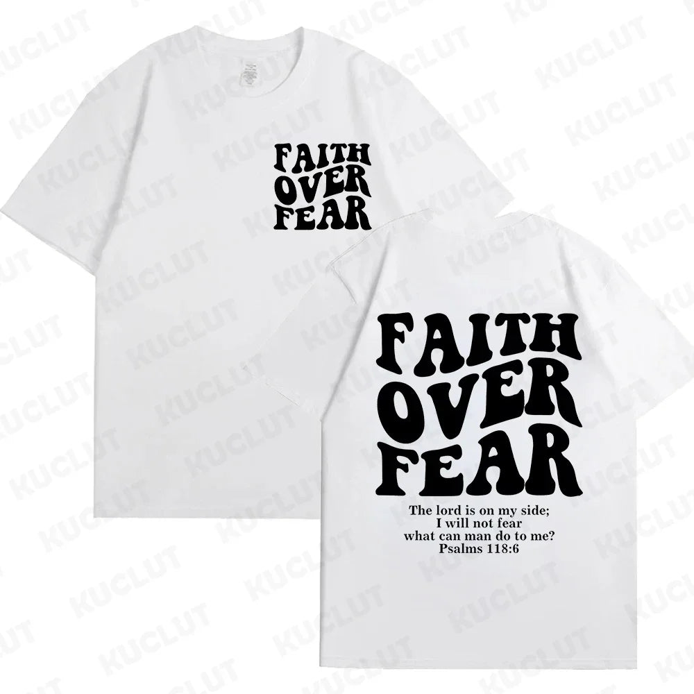 'Faith Over Fear' Graphic Tees (Christian Apparel)