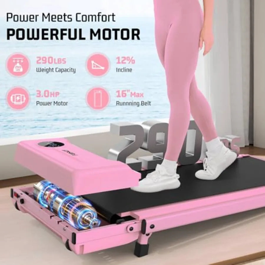 Pink Folding Treadmill (Shock Absorbant)