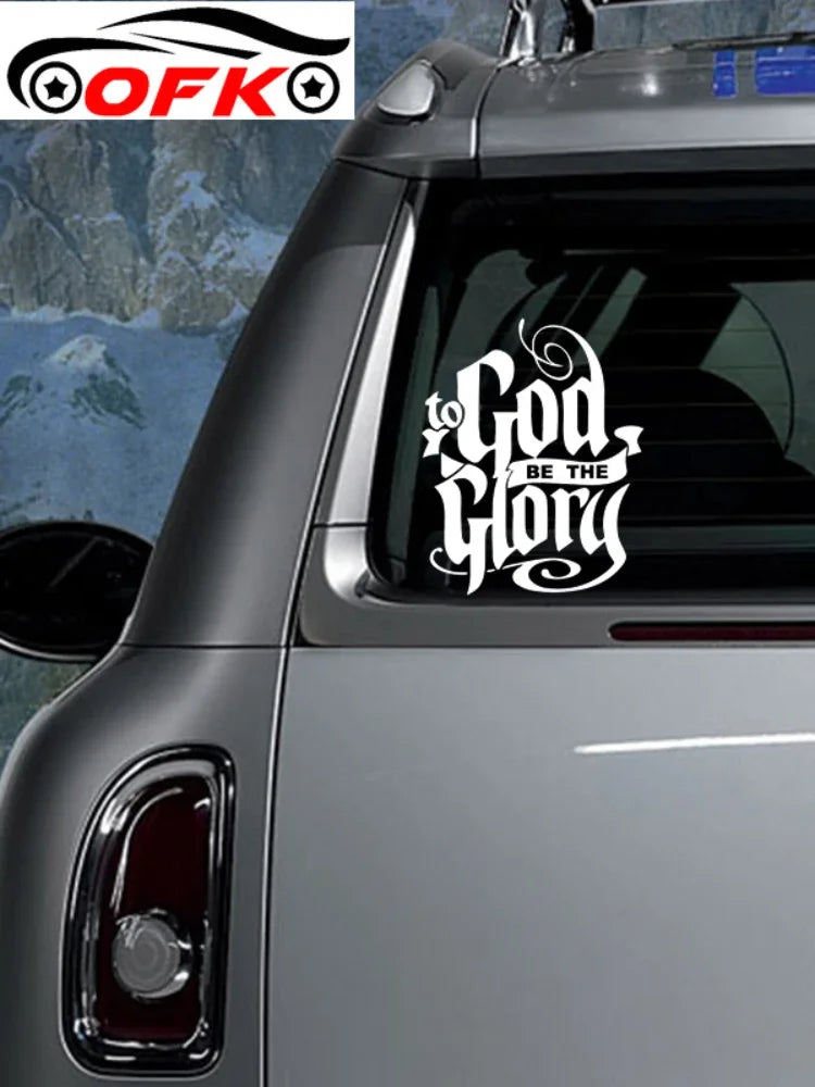 "To God Be The Glory" Vinyl Decal Car Sticker