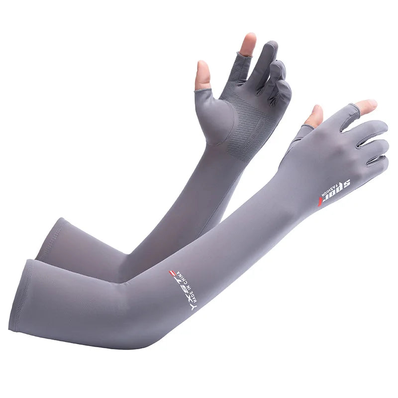 Ice Silk 2-Finger Compression Arm Sleeves