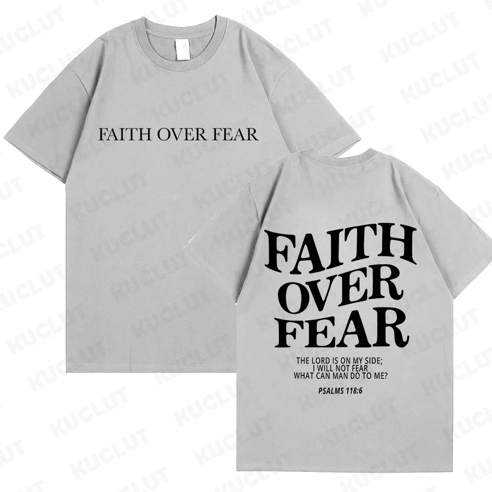 'Faith Over Fear' Graphic Tees (Christian Apparel)