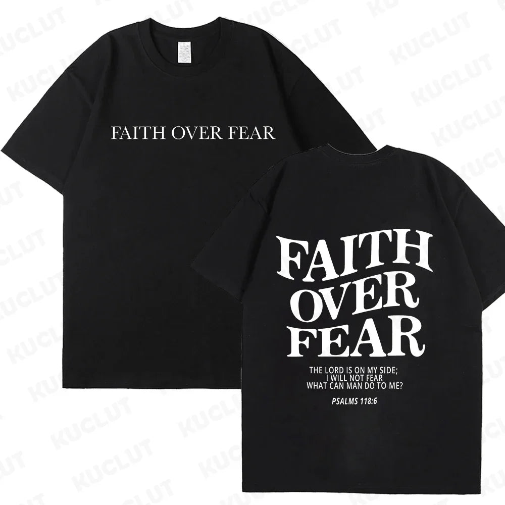 'Faith Over Fear' Graphic Tees (Christian Apparel)