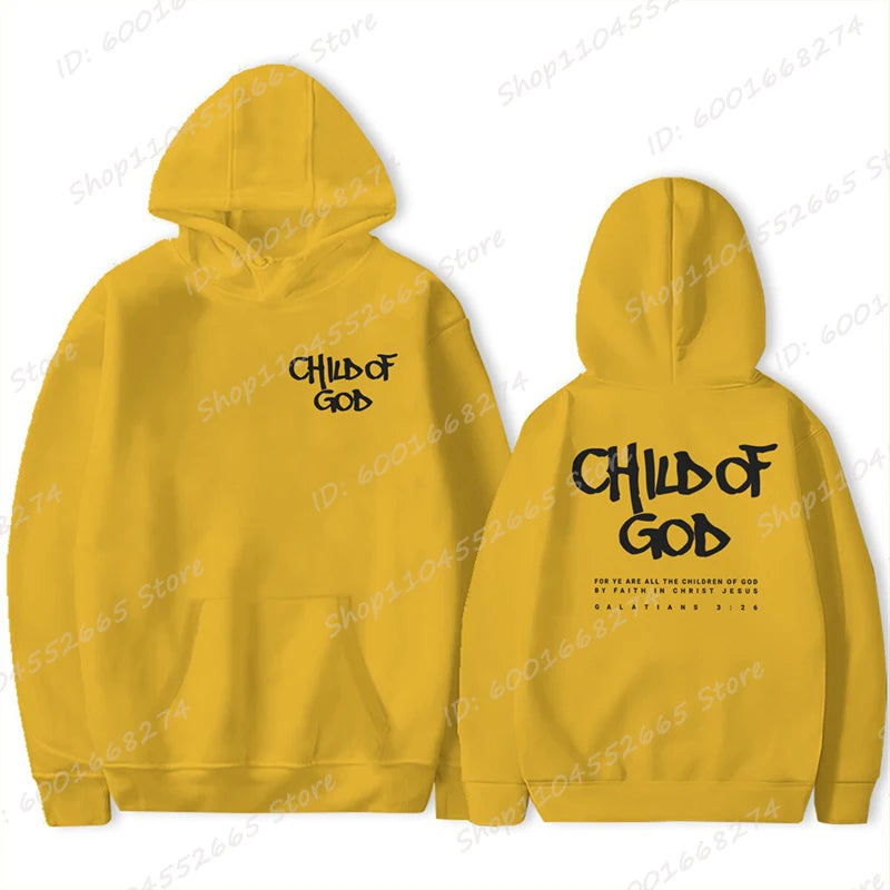 'Child Of God' Print Pullover Hoodie (Christian Apparel)
