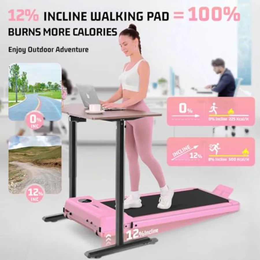 Pink Folding Treadmill (Shock Absorbant)