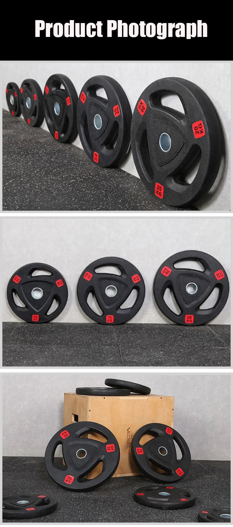 Rubber Coated Barbell Plates (2.5-25kg)