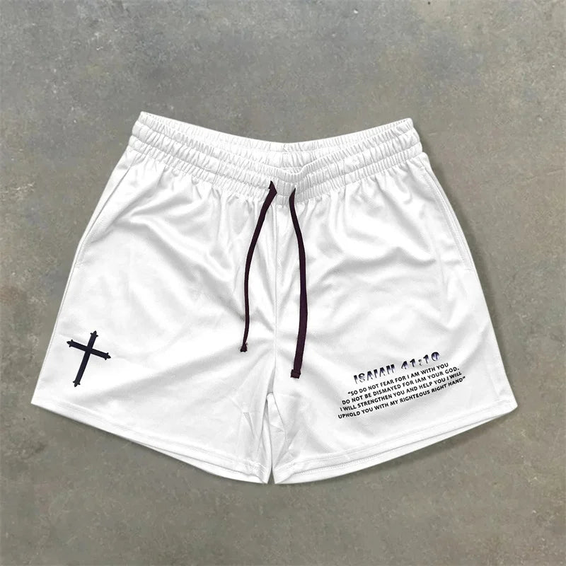 Assorted City of Crosses Logo Workout Shorts