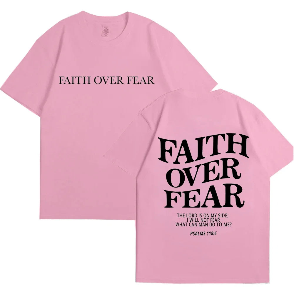'Faith Over Fear' Graphic Tees (Christian Apparel)