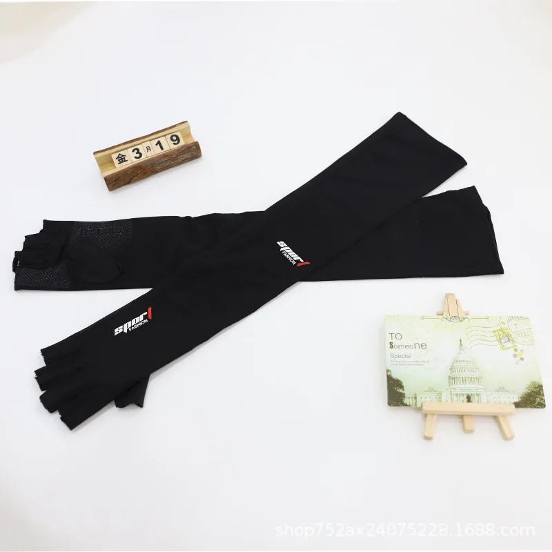 Ice Silk 2-Finger Compression Arm Sleeves
