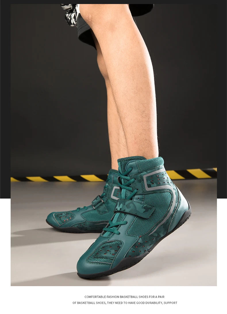 "Camo Print" Professional Boxing/Wrestling Shoes