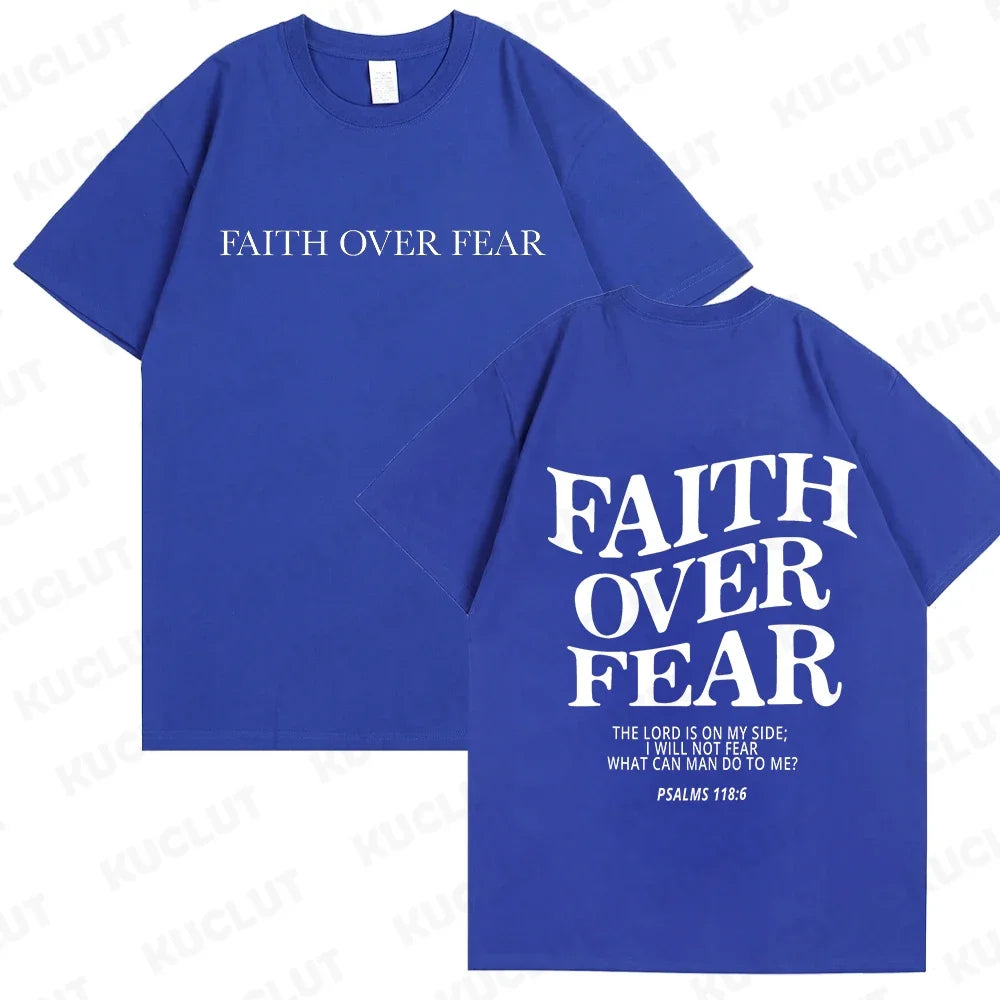 'Faith Over Fear' Graphic Tees (Christian Apparel)
