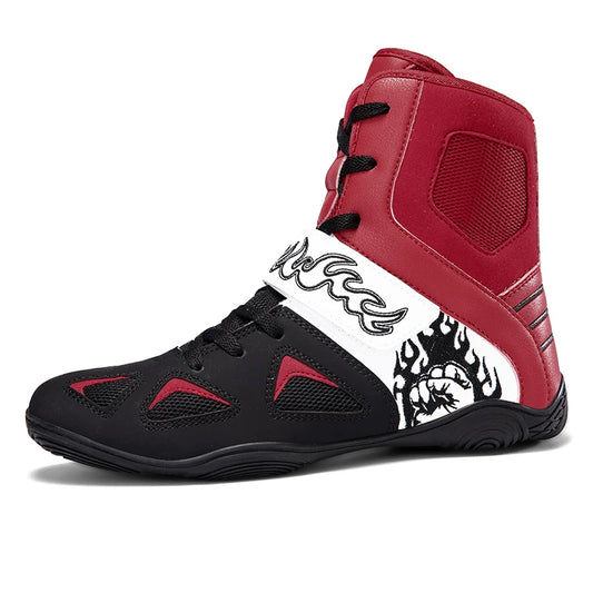 "Fiery Fists" Professional Boxing/Wrestling Shoes