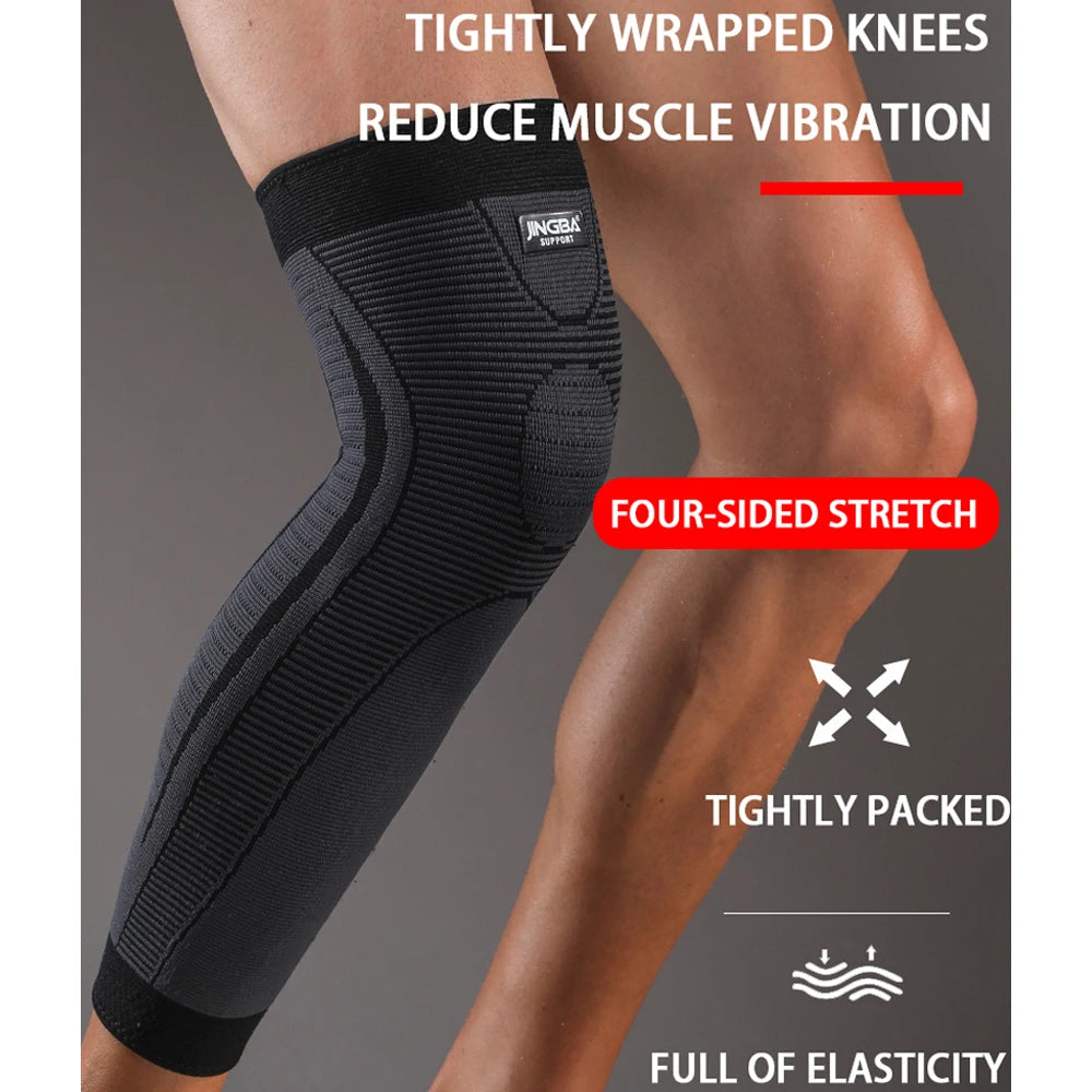 Long Leg Compression Sleeves + Knee Support