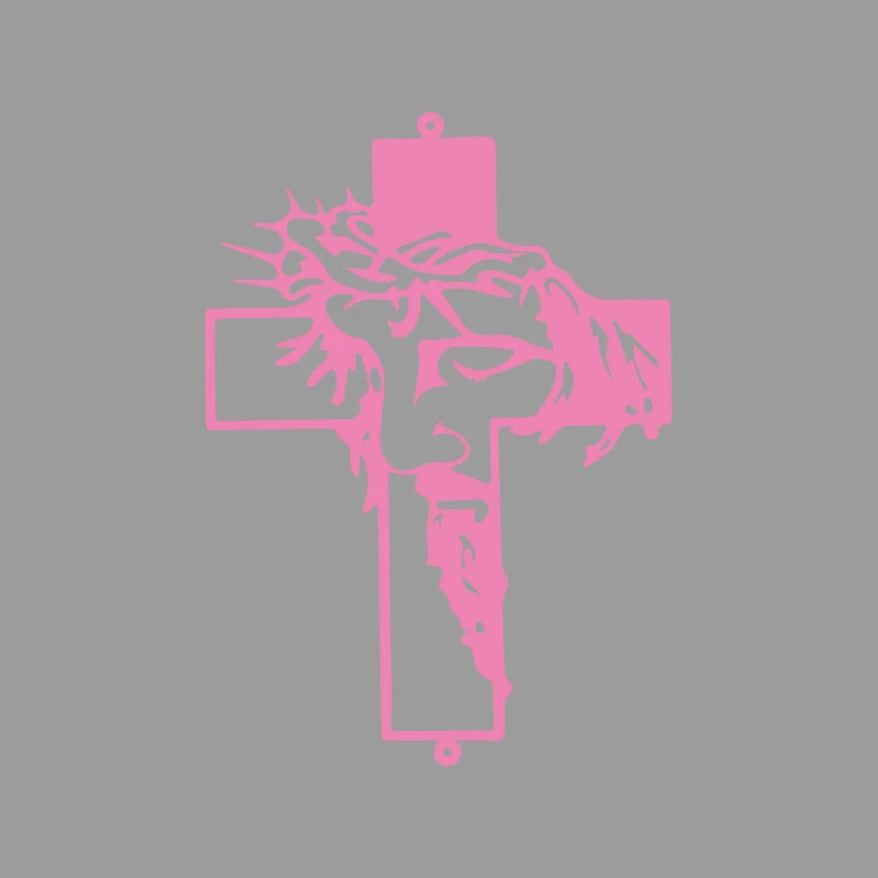 Jesus Cross Vinyl Decal Car Sticker