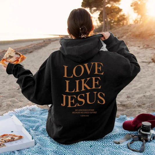 'Love Like Jesus' Pullover Hoodie (Christian Apparel)