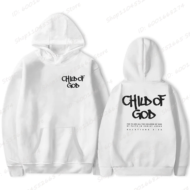 'Child Of God' Print Pullover Hoodie (Christian Apparel)