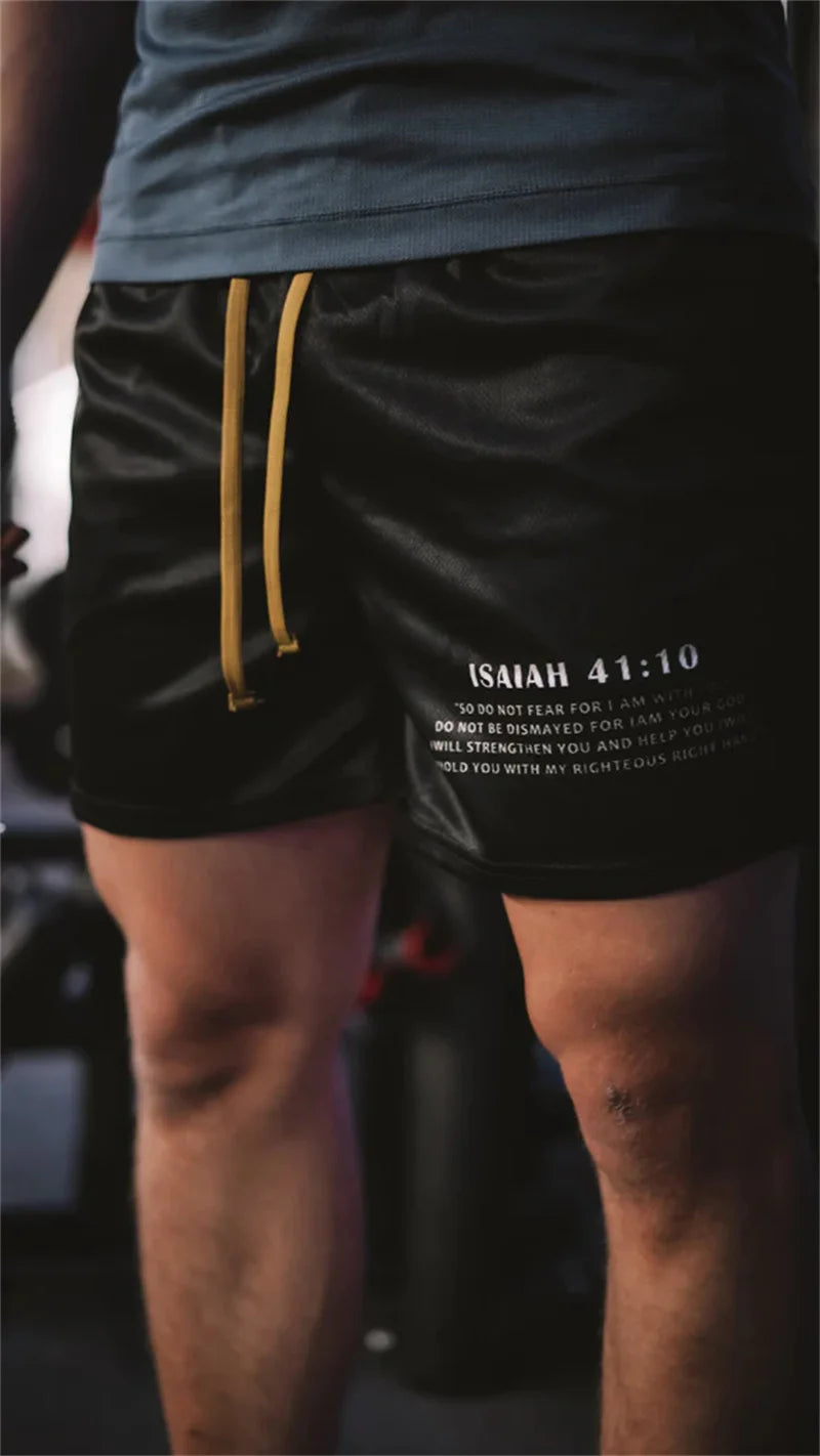 Assorted City of Crosses Logo Workout Shorts