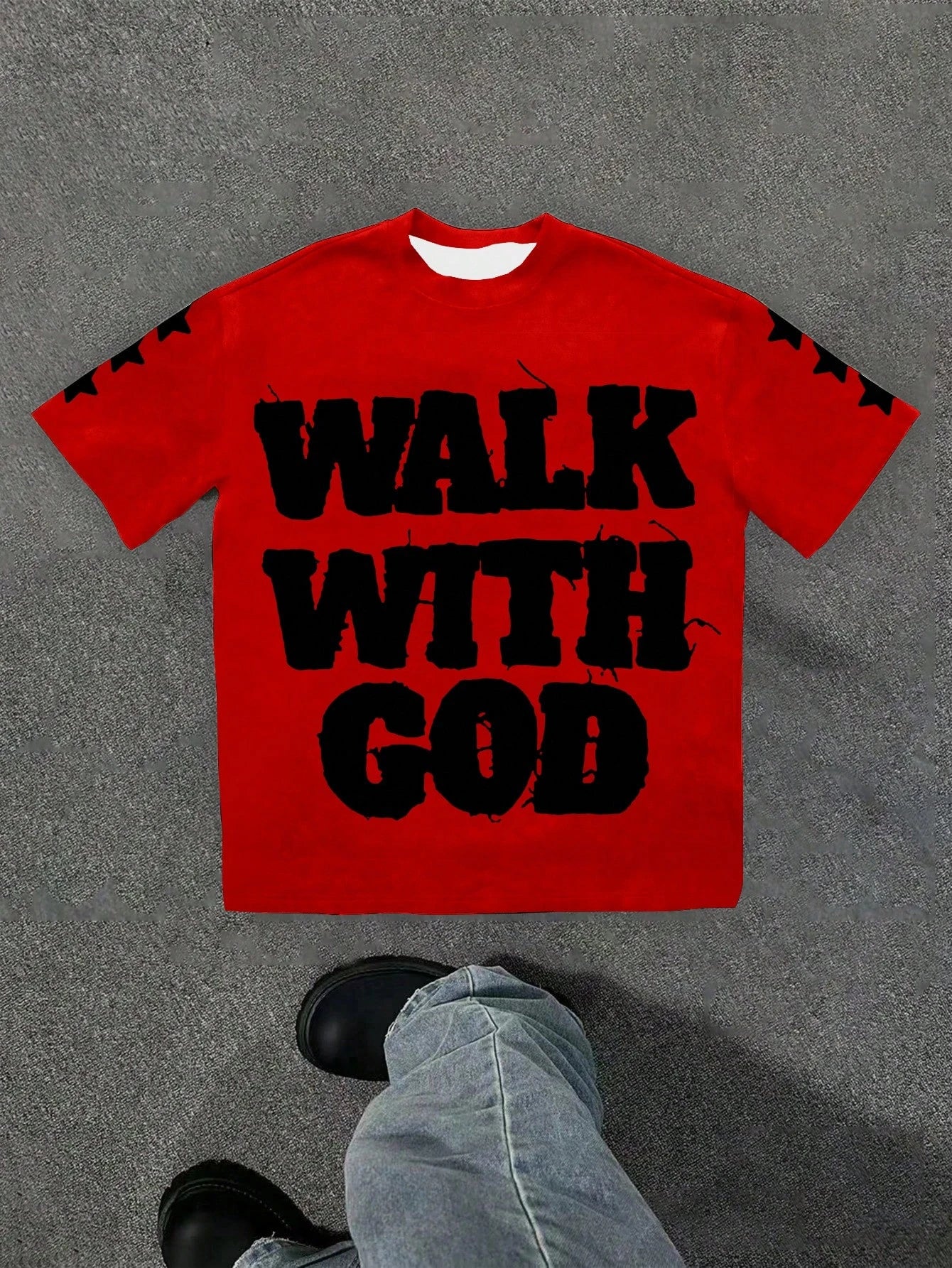 Y2K 'Walk With God' Graphic Tee
