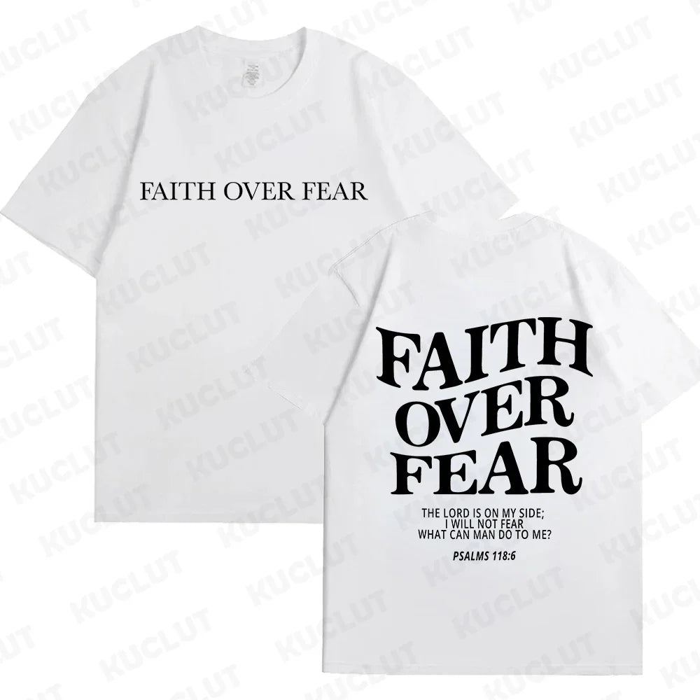 'Faith Over Fear' Graphic Tees (Christian Apparel)