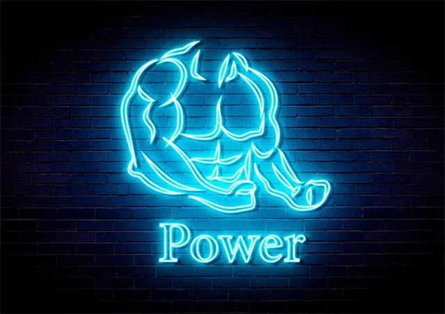 Neon Fitness Wall Posters