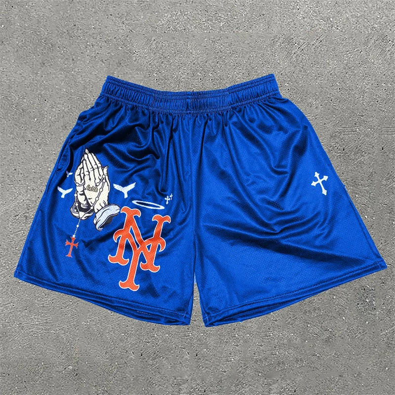 Assorted City of Crosses Logo Workout Shorts
