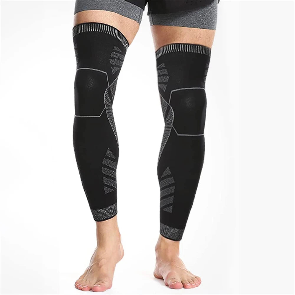 Long Leg Knee Brace Compression Sleeves