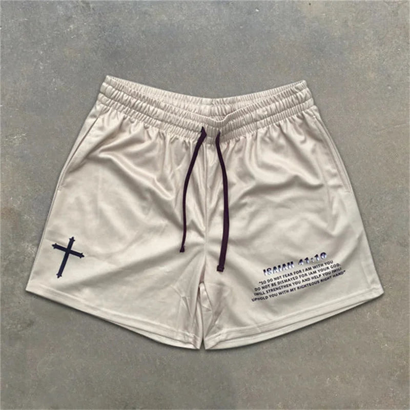 Assorted City of Crosses Logo Workout Shorts